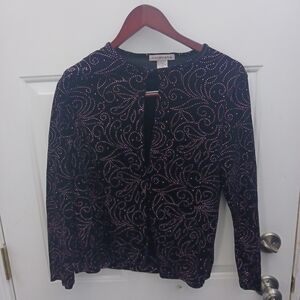 Notations Black and Pink Women's Top